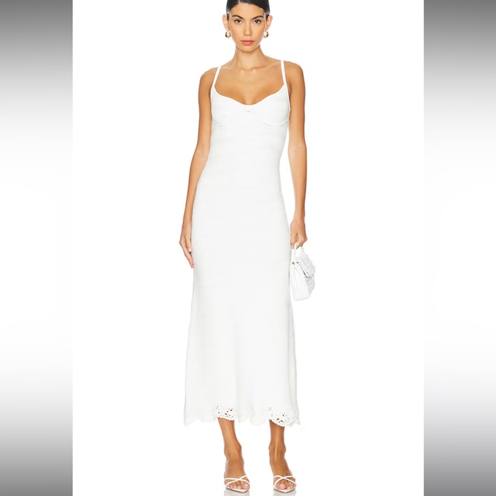 Ameri Maxi Dress in White